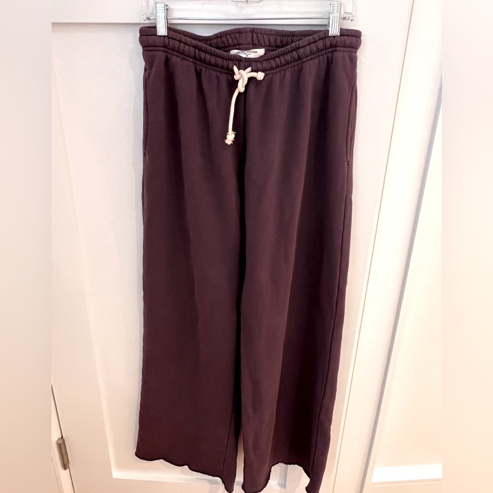 NWOT PerfectWhiteTee Hailey Structured Wide leg sweatpants